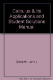 Calculus and Its Applications and Student Solutions Manual 13th 9780321936141 Front Cover