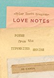 Love Notes: 30 Cards (Postcard Book) Poems from the Typewriter Series  9781419722141 Front Cover