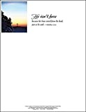 He Isn't Here Easter Sunrise Letterhead 2015 (Package Of 50) 2015 9781426777141 Front Cover