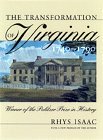 Transformation of Virginia, 1740-1790  cover art