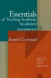 Essentials of Teaching Academic Vocabulary  cover art