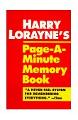 Harry Lorayne's Page-A-Minute Memory Book 1996 9780345410146 Front Cover