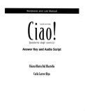 Ciao! Quaderno Degli Esercizi Answer Key and Audio Script 6th 2006 9781413017151 Front Cover