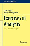 Exercises in Analysis: Nonlinear Analysis  9783319278155 Front Cover