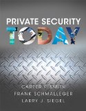 Private Security Today  9780133377156 Front Cover