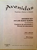 Avenidas Beginning a Journey in Spanish 2002 9780838423158 Front Cover