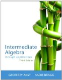 Intermediate Algebra Through Applications  cover art