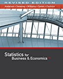 Statistics for Business and Economics, Revised (with XLSTAT Education Edition Printed Access Card) 13th 9781337094160 Front Cover