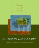 Business and Society A Strategic Approach to Corporate Citizenship  9780618072163 Front Cover