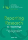 Reporting Research in Psychology How to Meet Journal Article Reporting Standards cover art