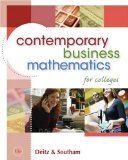 Contemporary Business Mathematics for Colleges (with CD-ROM) 15th 2008 9780324663167 Front Cover