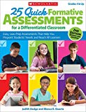 25 Quick Formative Assessments for a Differentiated Classroom, 2nd Edition  9781338135169 Front Cover
