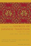 Sources of Japanese Tradition, Abridged 1600 to 2000; Part 2: 1868 To 2000 cover art