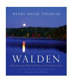 Walden 150th Anniversary Illustrated Edition of the American Classic 150th 2004 9780618457175 Front Cover