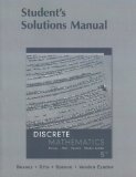Student Solution Manual for Discrete Mathematics  cover art