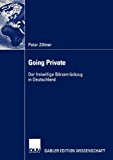 Going Private Der Freiwillige Bï¿½rsenrï¿½ckzug in Deutschland 2003 9783824479177 Front Cover