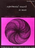 Experimental Research in Music : Workbook in Design and Statistical Tests cover art