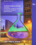 Student Solutions Manual for Zumdahl/DeCoste's Introductory Chemistry: a Foundation, 8th  cover art