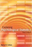 Explaining Psychological Statistics 3rd 9780470007181 Front Cover