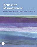 Behavior Management: Principles and Practices of Positive Behavior Supports  9780134792187 Front Cover
