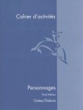 Cahier D'Activites : Personnages 3rd 9780618241187 Front Cover