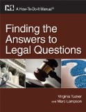 Finding the Answers to Legal Questions A How-To-Do-It Manual cover art