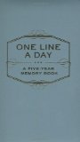 One Line a Day A Five-Year Memory Book 2009 9780811870191 Front Cover