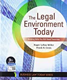 Legal Environment Today 9th 9780357038192 Front Cover