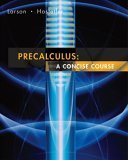 Precalculus A Concise Course 2006 9780618627196 Front Cover