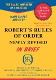 Robert's Rules of Order Newly Revised in Brief, 2nd Edition  cover art