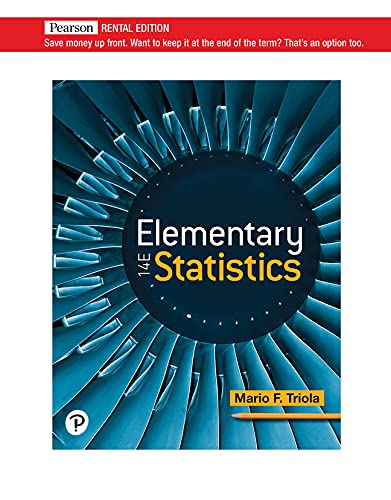 Elementary Statistics 14th 9780136803201 Front Cover