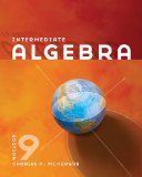 Intermediate Algebra 9th 2011 Revised  9780840064202 Front Cover
