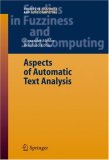 Aspects of Automatic Text Analysis 2006 9783540375203 Front Cover