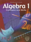 Algebra 1 : Concepts and Skills  9780618374205 Front Cover