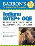 Barron's ISTEP + GQE Math Indiana High School Graduation Qualifying Exam 2007 9780764136207 Front Cover