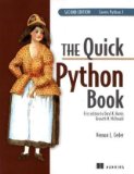 Quick Python Book Covers Python 3 2nd 2010 9781935182207 Front Cover
