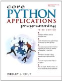 Core Python Applications Programming  cover art