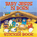 Baby Jesus Is Born Sticker Book  9781859859209 Front Cover