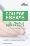College Essays That Made a Difference, 5th Edition 2012 9780307945211 Front Cover