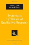 Systematic Synthesis of Qualitative Research 2012 9780195387216 Front Cover