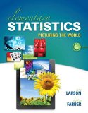Elementary Statistics: Picturing the World cover art
