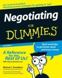 Negotiating for Dummies 2nd 2007 Revised  9780470045220 Front Cover