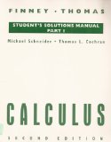 Calculus Part One 2nd 1994 Student Manual, Study Guide, etc.  9780201534221 Front Cover