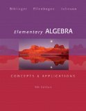 Elementary Algebra Concepts and Applications cover art