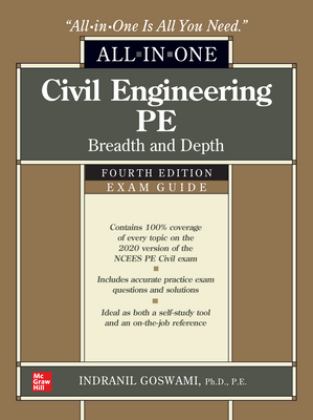 Civil Engineering PE All-In-One Exam Guide: Breadth and Depth, Fourth Edition 4th 9781260457223 Front Cover