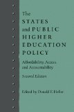 States and Public Higher Education Policy Affordability, Access, and Accountability cover art