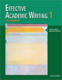 Effective Academic Writing The Paragraph  9780194309226 Front Cover