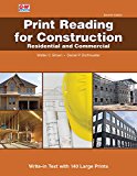 Print Reading for Construction + Write-in Text with 140 Large Prints: Residential and Commercial cover art