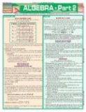 Algebra Part 2 QuickStudy Laminated Reference Guide  9781572229228 Front Cover