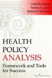 Health Policy Analysis Framework for Healh Care:  cover art